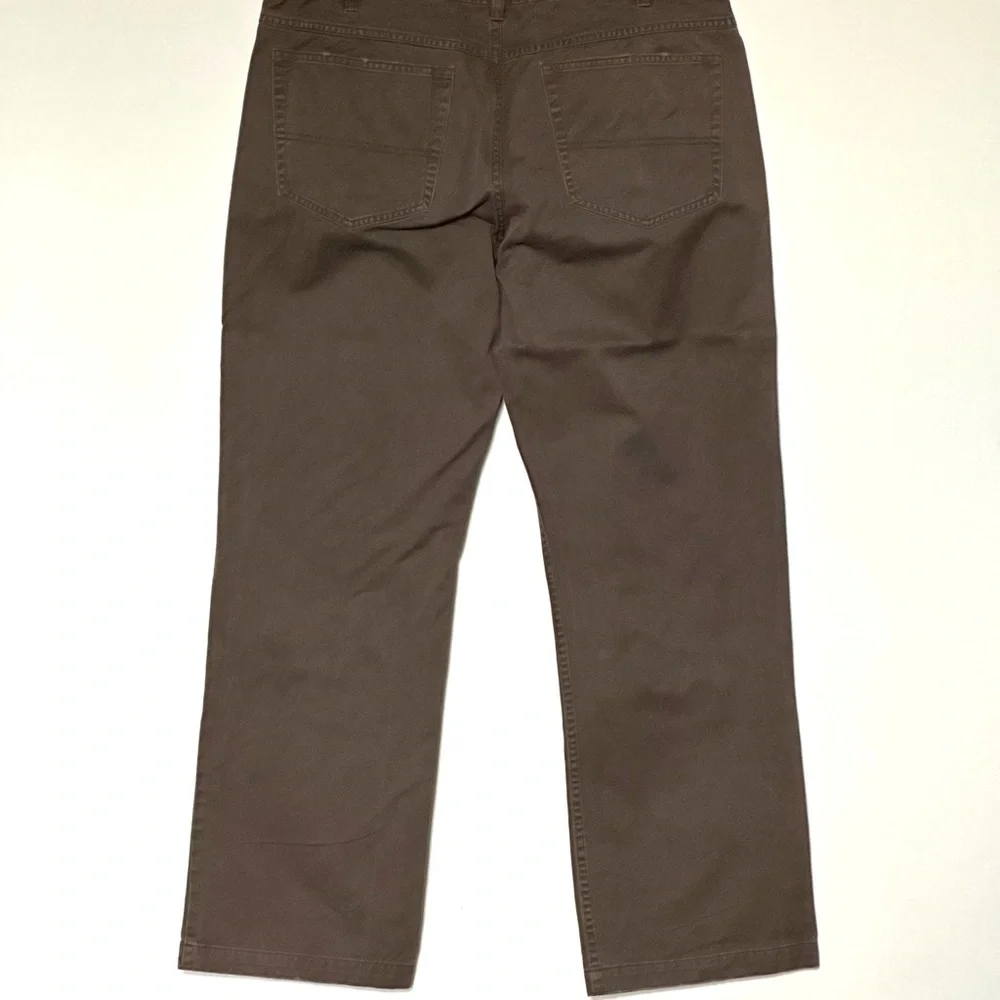 Kenneth Cole Reaction Mens Relaxed Fit Brown Jeans Comfortable Work Casual 38X32